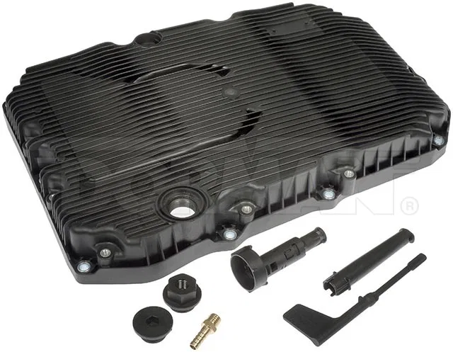 265-887 – DORMAN Auto Trans Oil Pan, OE Replacement 7.4 Quarts Capacity Plastic With Gasket/ Overflow Tube/ Guide Tub...